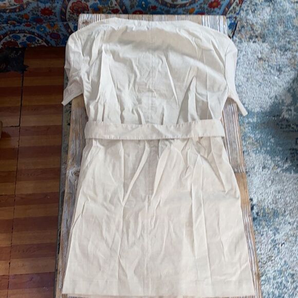 Theory Organic Linen Belted Shift Dress - Picture 4 of 8